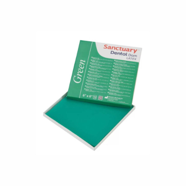 Goma dique Verde - Aromatizada menta -  6"x 6"