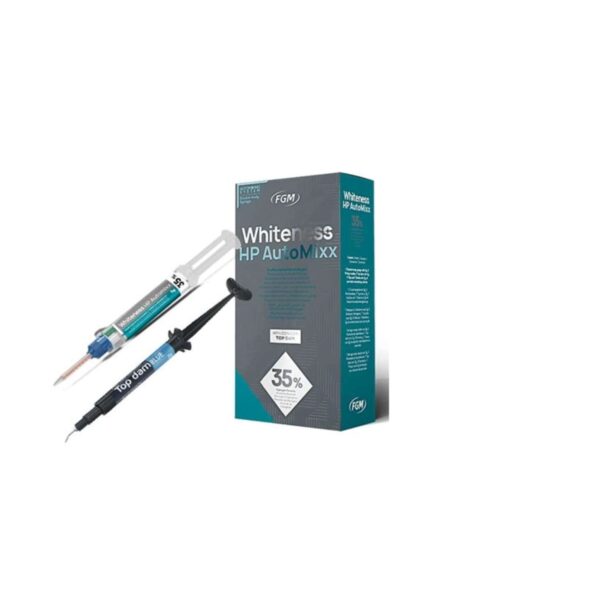 Kit Blanqueamiento al 35% Whiteness HP AutoMixx FGM con barrera gingival  y neutralizador