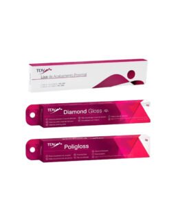 Combo Poligloss- pasta de pulido de óxido de aluminio + Diamon Gloss- pasta de pulimento +Tiras de lija de poliéster para resina a base de diamante +