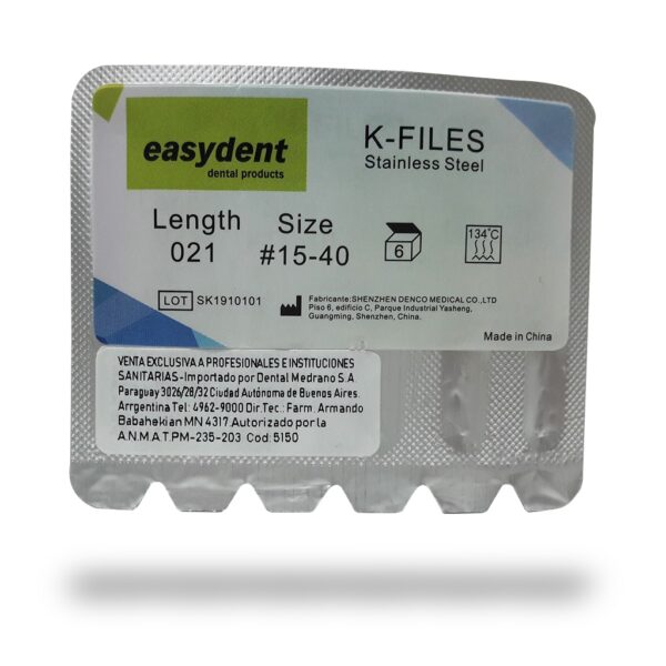 Limas K 15/40 21mm Easydent x6 - Imagen 2