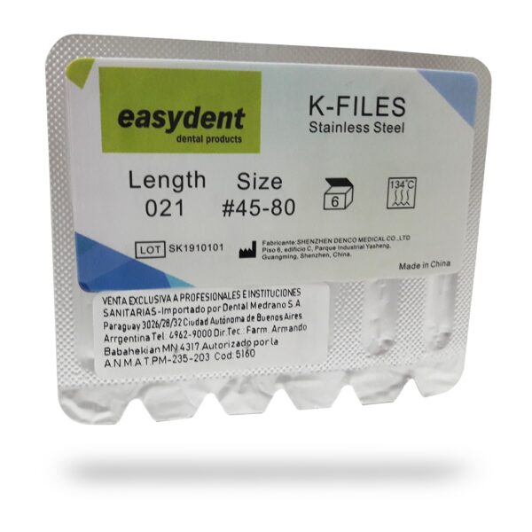 Limas K 45/80 21mm Easydent x6 - Imagen 2