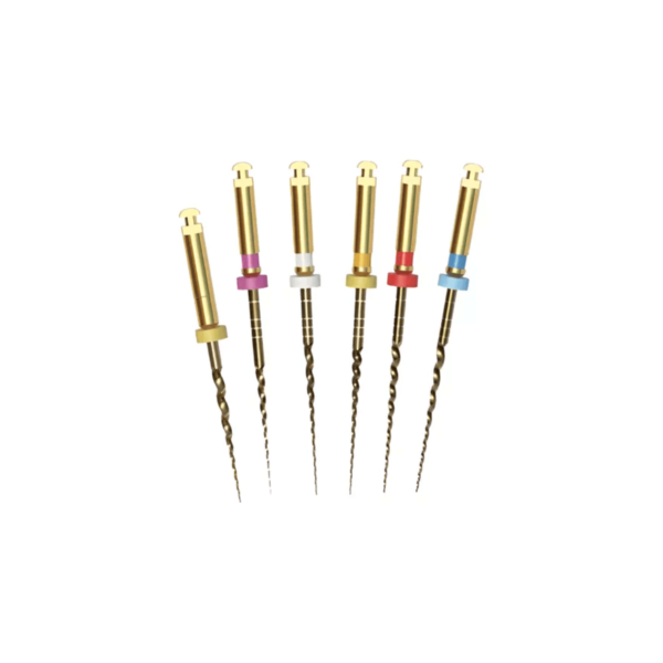 Limas rotatorias V-taper gold Rotary file SURTIDAS 25MM (x6) - FANTA