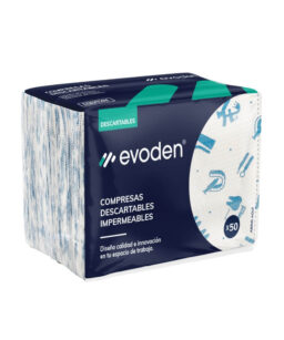 Compresas descartables Premium Estampadas COLOR x 50u. EVODEN