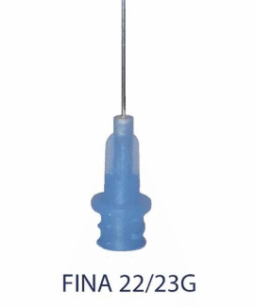 Puntas Canula Aplicadoras Fina 23G Densell 11-20006 0.337/0.635mm naranja/celeste