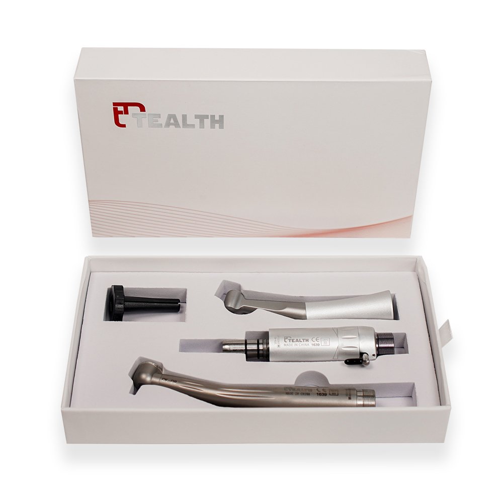 Kit (T-03-B2) - Turbina Push 1 spray + Contra ángulo Push + Micromotor Neumático. TEALTH